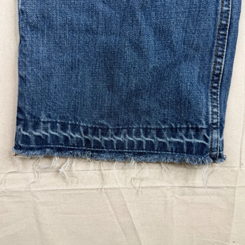 Free People Youthquake Crop Flare Jeans size 27 Blue Denim